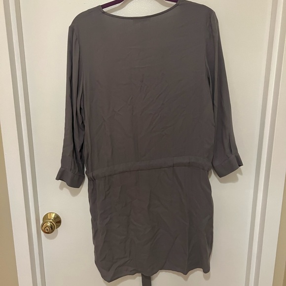Glam grey draw string dress - Picture 3 of 4